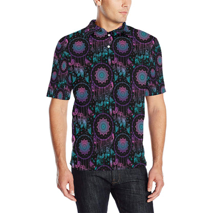 Dream catcher boho mandala Men Polo Shirt