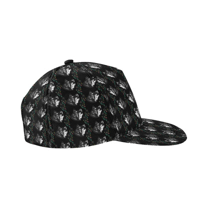 Wolf Black Dream Catcher Design Print Snapback Cap
