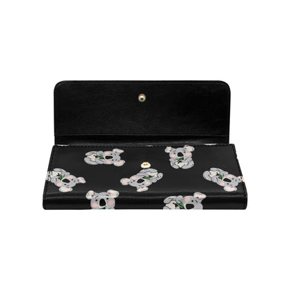 Koala Pattern Print Design 05 Women's Trifold Wallet