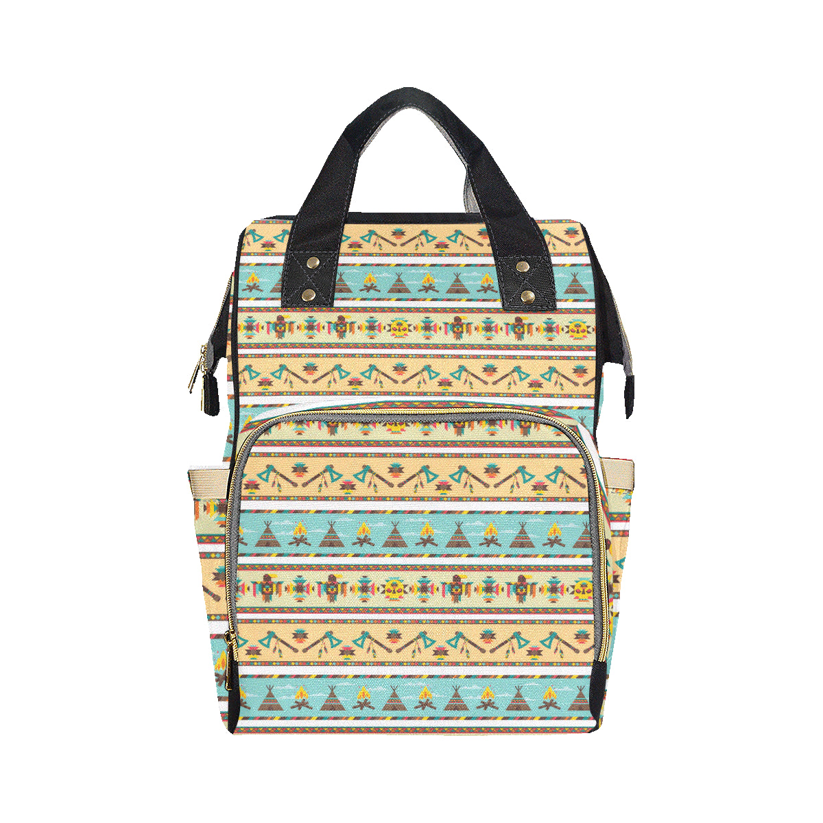 American indian Life Pattern Diaper Bag Backpack