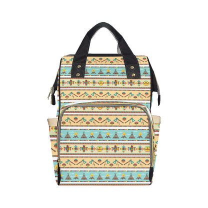 American indian Life Pattern Diaper Bag Backpack