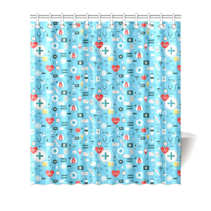 Medical Pattern Print Design 06 Shower Curtain