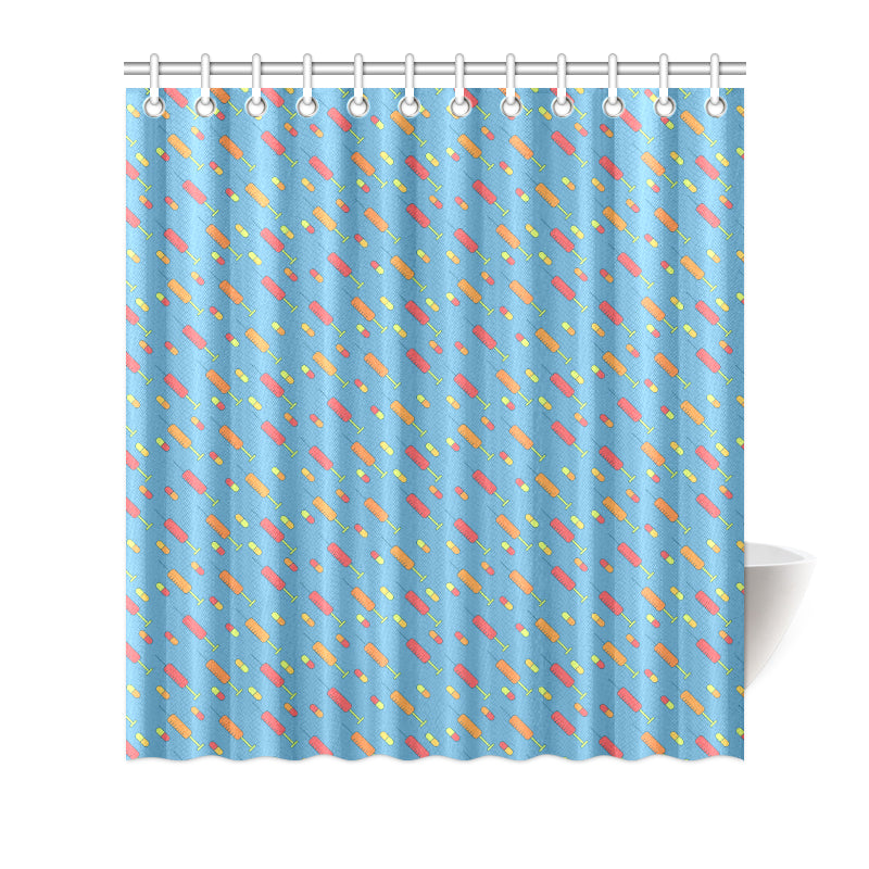Phlebotomist Medical Pattern Shower Curtain