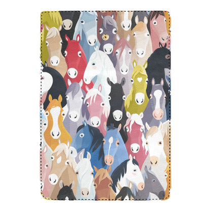 Colorful Horse Pattern Women's Trifold Wallet