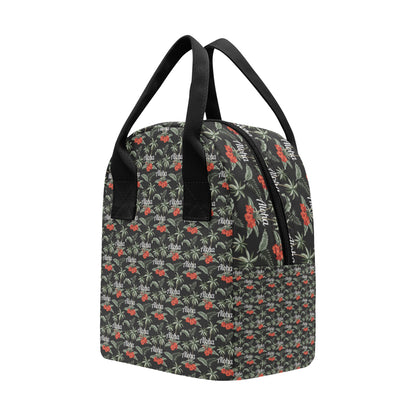 Aloha Palm Tree Design Themed Print Insulated Lunch Bag