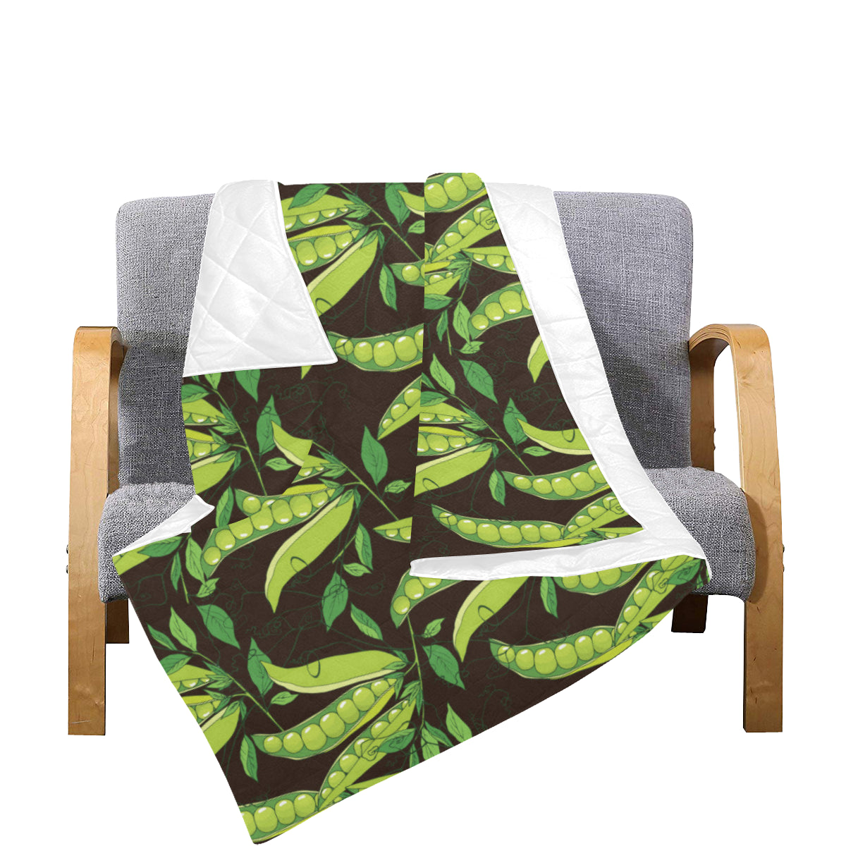 Peas Pattern Print Design A03 Premium Quilt