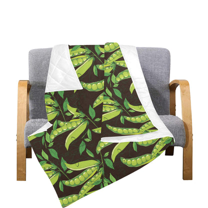 Peas Pattern Print Design A03 Premium Quilt
