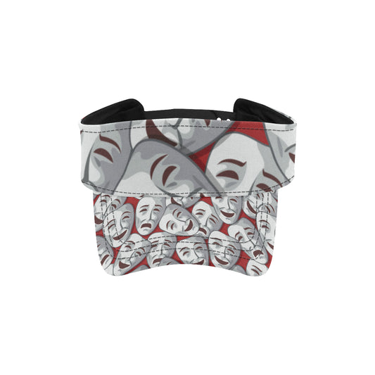 Acting Mask Pattern Print Design 01 Unisex Sun Visor