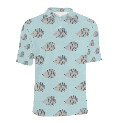 Hedgehog Pattern Print Design 02 Men Polo Shirt