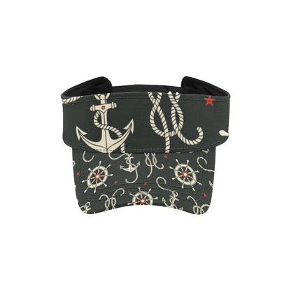 Nautical Anchor Pattern Unisex Sun Visor