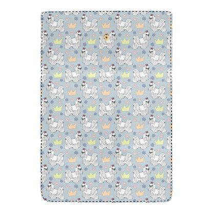 Maltese Pattern Print Design 04 Women's Trifold Wallet