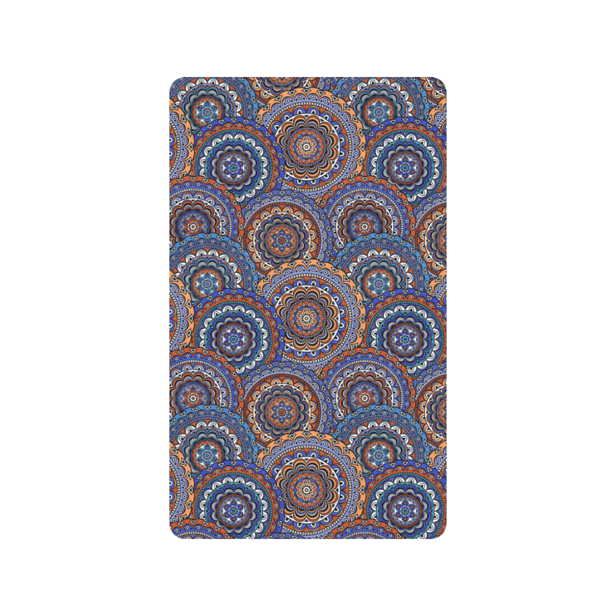Mandala Boho Chic Design Print Rubber Doormat