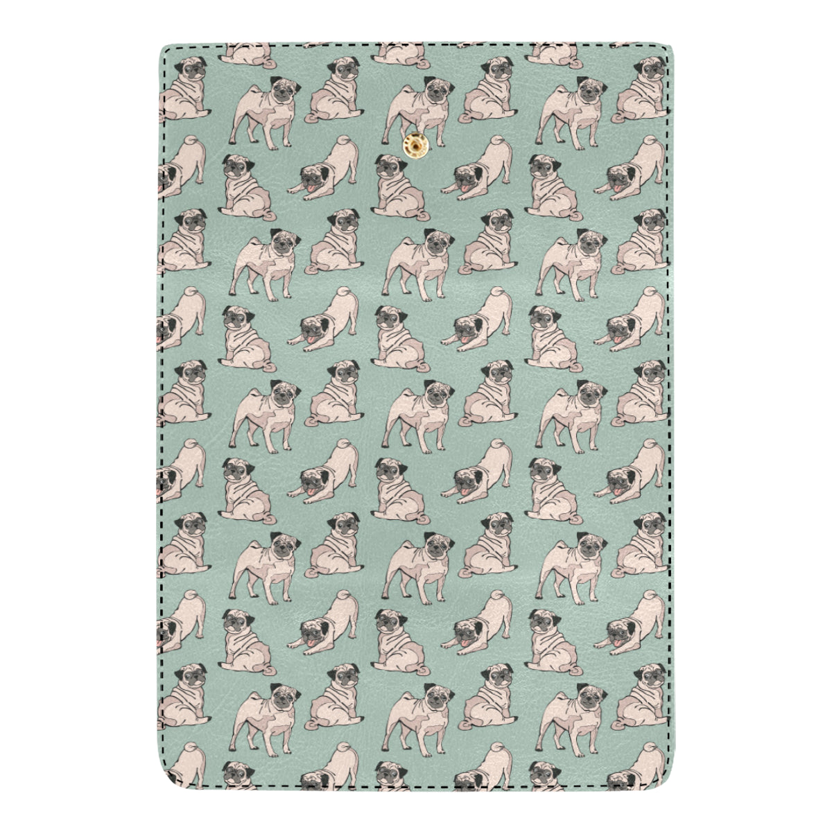 Pug Pattern Print Design A01 Women's Trifold Wallet