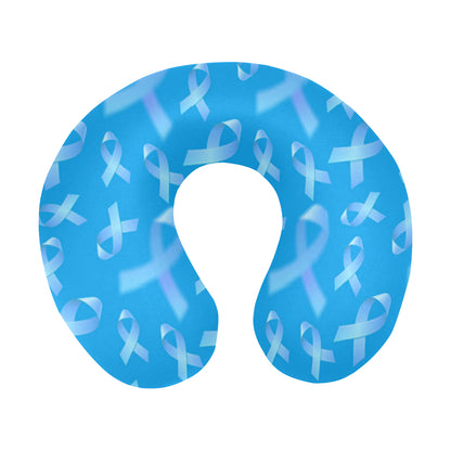 Prostate cancer Pattern Print Design A01 U-Shaped Travel Neck Pillow