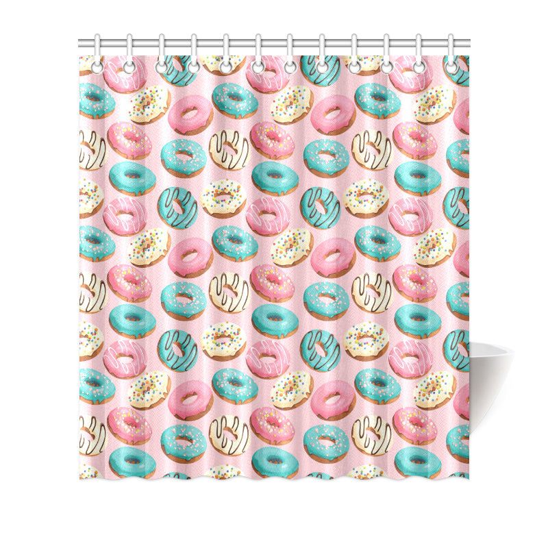 Donut Pattern Print Design DN06 Shower Curtain