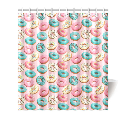 Donut Pattern Print Design DN06 Shower Curtain