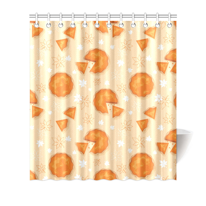Pie Pattern Print Design A01 Shower Curtain