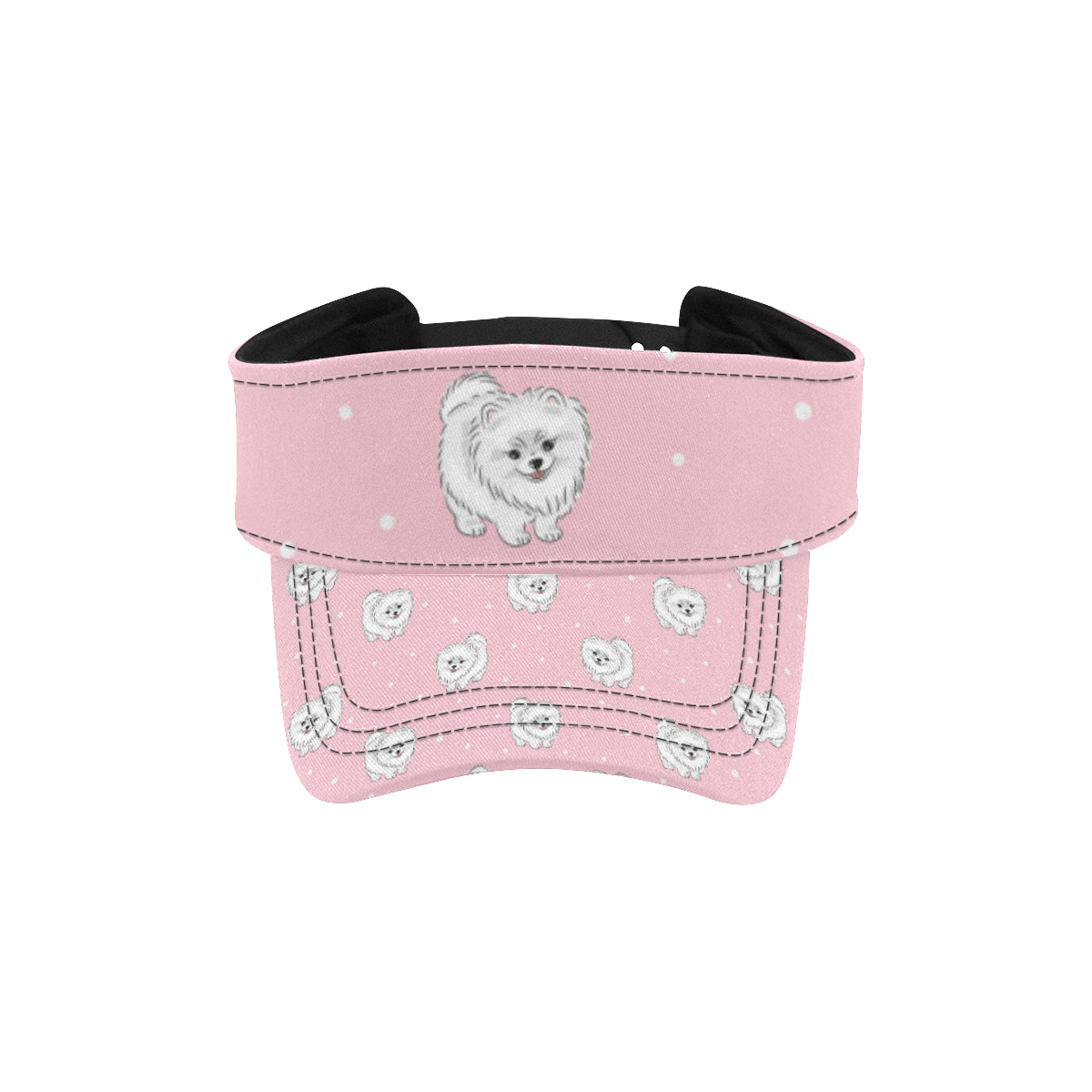 Pomeranians Pattern Print Design A02 Unisex Sun Visor