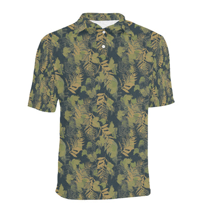 Camouflage Tropical Pattern Print Design 04 Men Polo Shirt