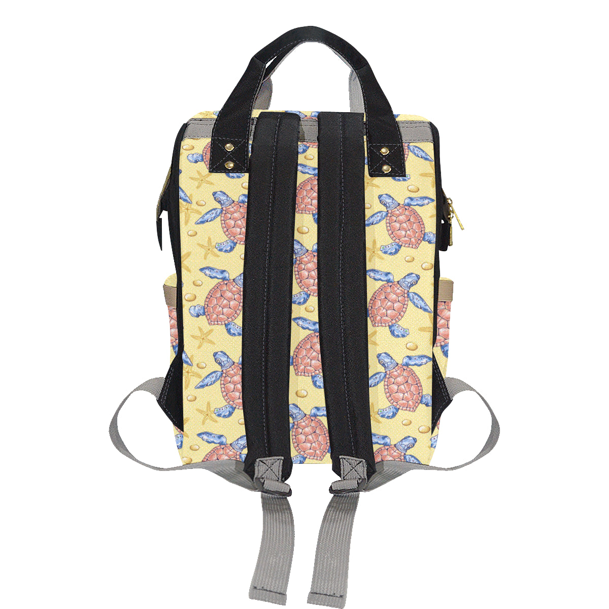 Sea Turtle Pattern Print Design T06 Diaper Bag Backpack