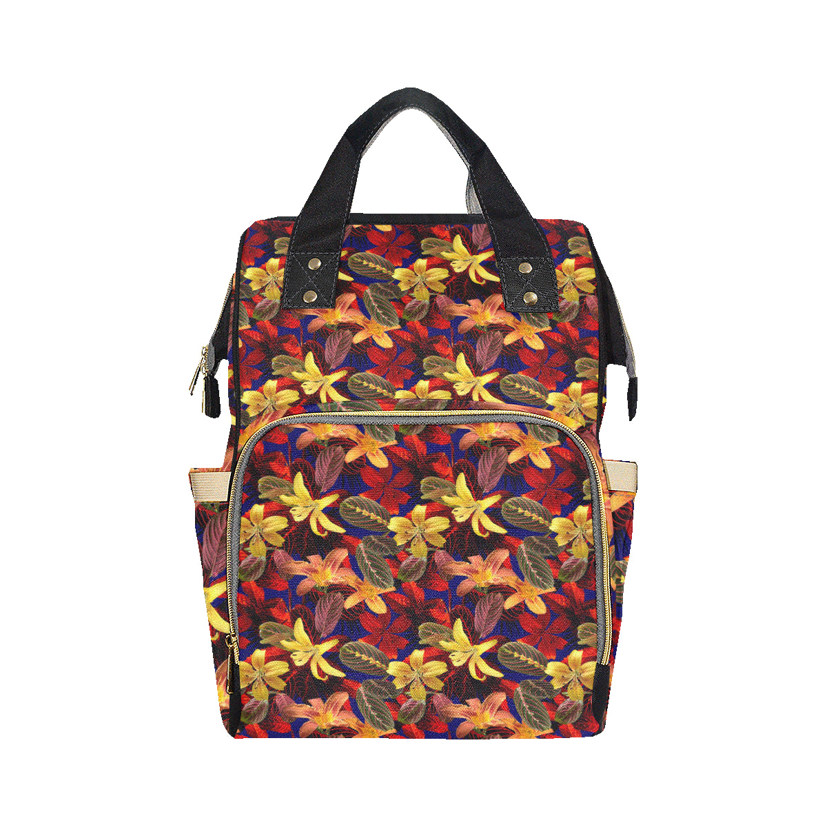 Lily Pattern Print Design LY014 Diaper Bag Backpack