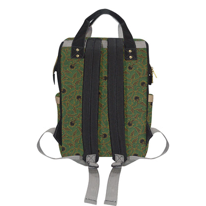 Brocade Pattern Print Design 02 Diaper Bag Backpack