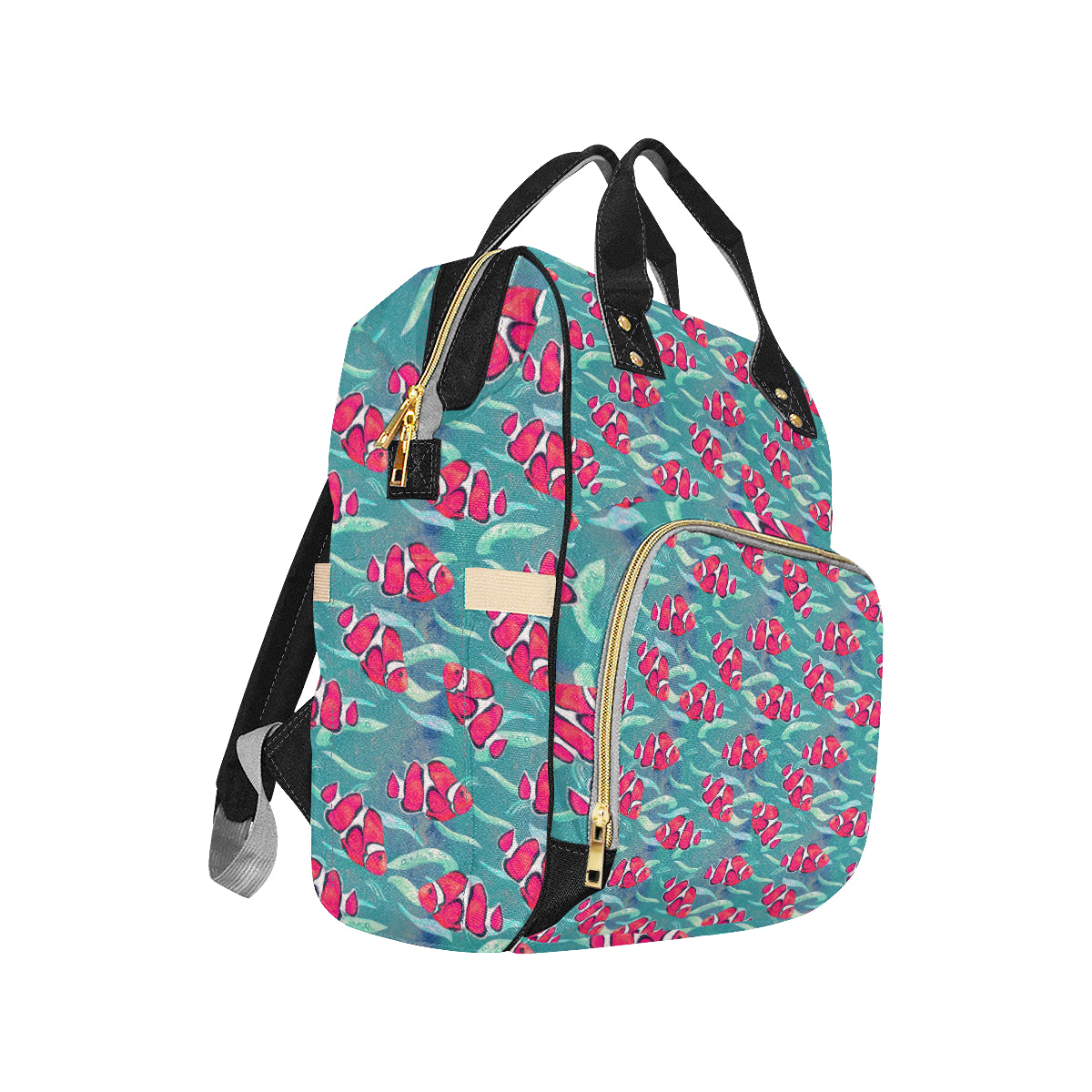 Clownfish Pattern Print Design 02 Diaper Bag Backpack