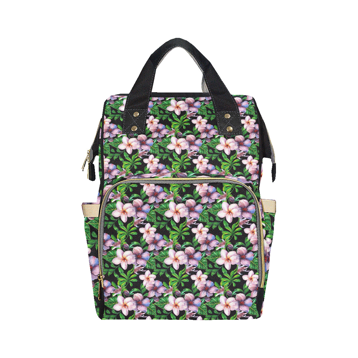 Plumeria Pattern Print Design PM01 Diaper Bag Backpack