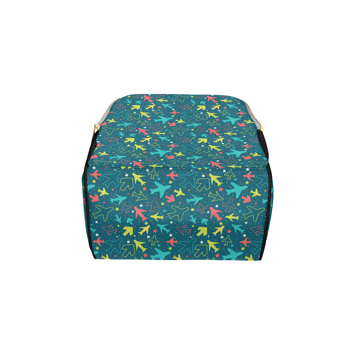 Airplane Pattern Print Design 05 Diaper Bag Backpack