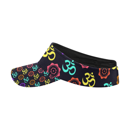 Chakra OM Print Pattern Unisex Sun Visor