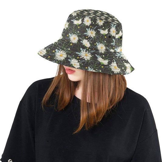 Daisy Pattern Print Design DS08 Unisex Bucket Hat