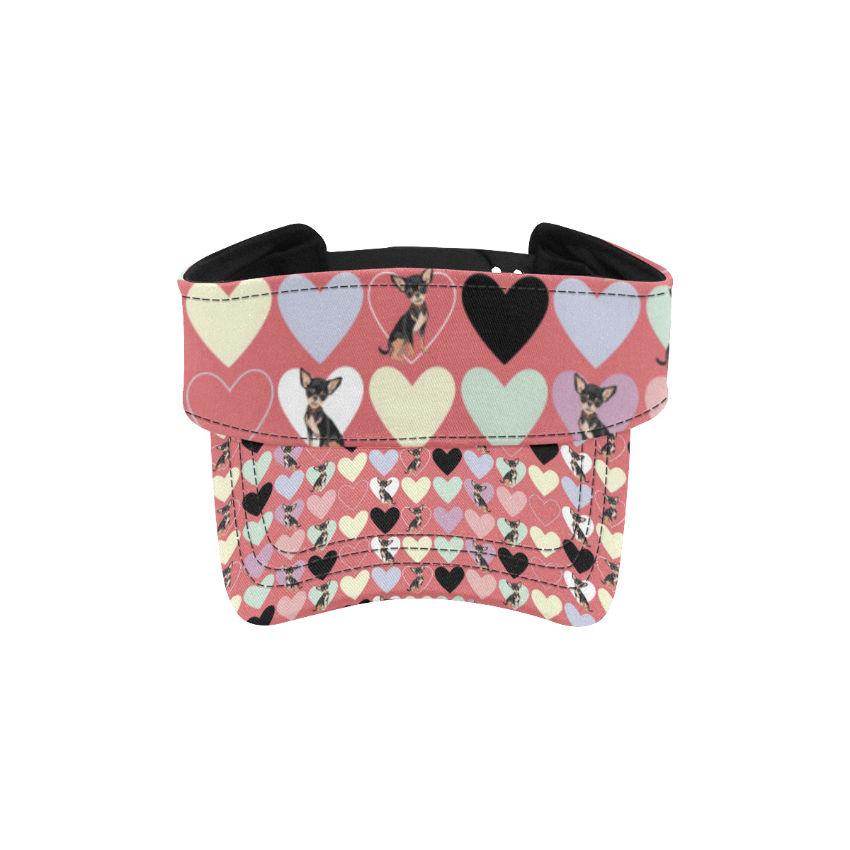 Chihuahua Pattern Print Design 01 Unisex Sun Visor