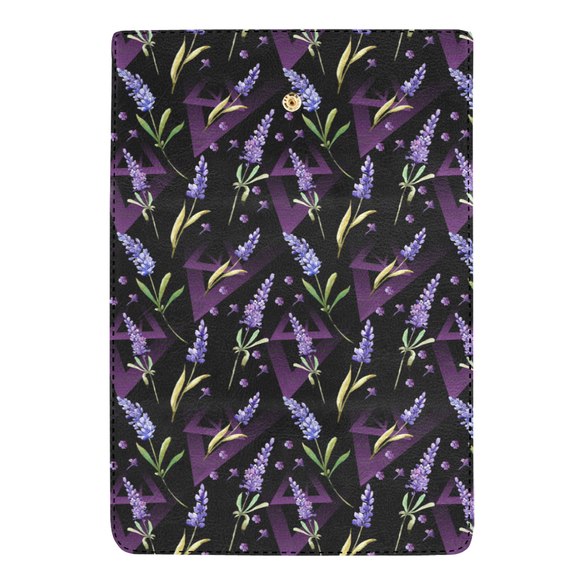 Lavender Pattern Print Design LV07 Women's Trifold Wallet