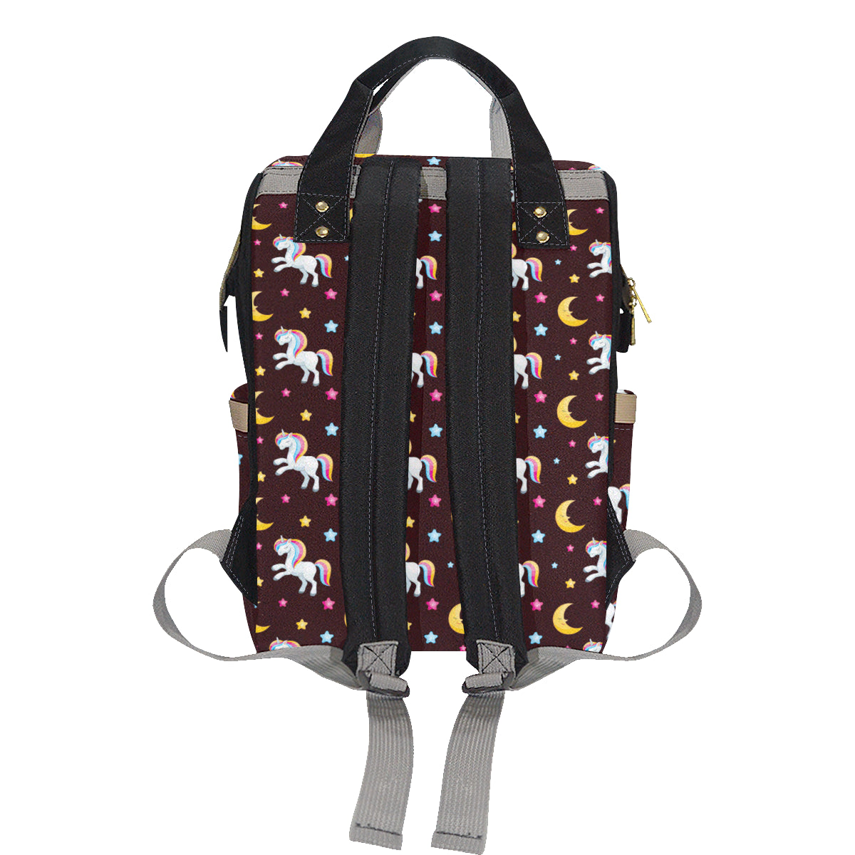 Unicorn Moon Star Diaper Bag Backpack
