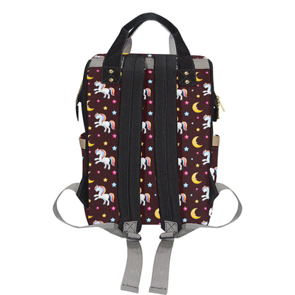 Unicorn Moon Star Diaper Bag Backpack