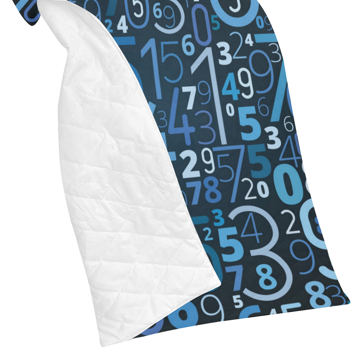 Number Pattern Print Design A02 Premium Quilt