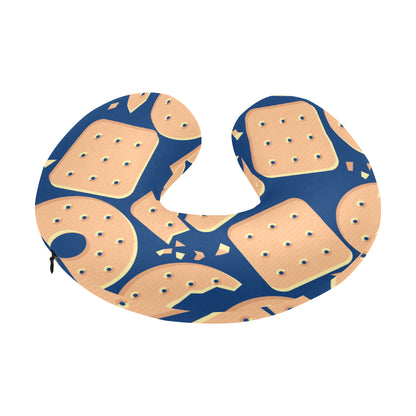 Cracker Pattern Print Design 03 U-Shaped Travel Neck Pillow