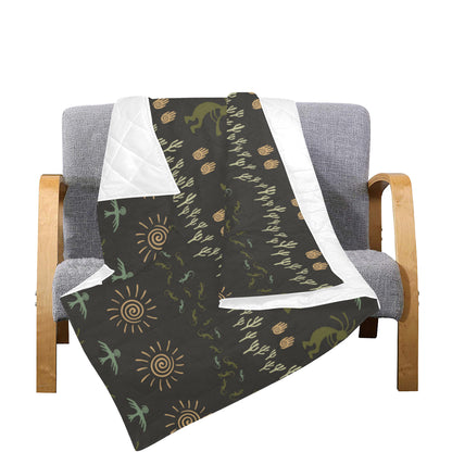 Mayan Pattern Print Design 04 Premium Quilt