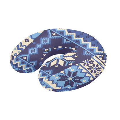 Nordic Pattern Print Design A04 U-Shaped Travel Neck Pillow