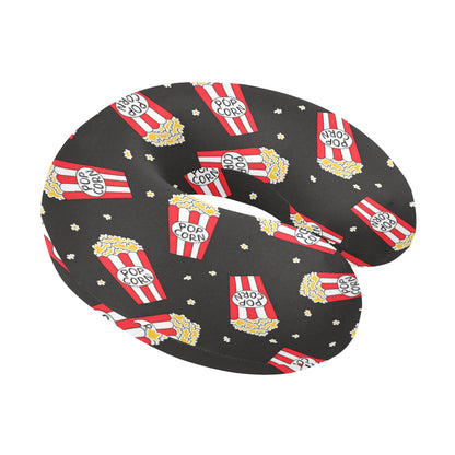 Popcorn Pattern Print Design A01 U-Shaped Travel Neck Pillow