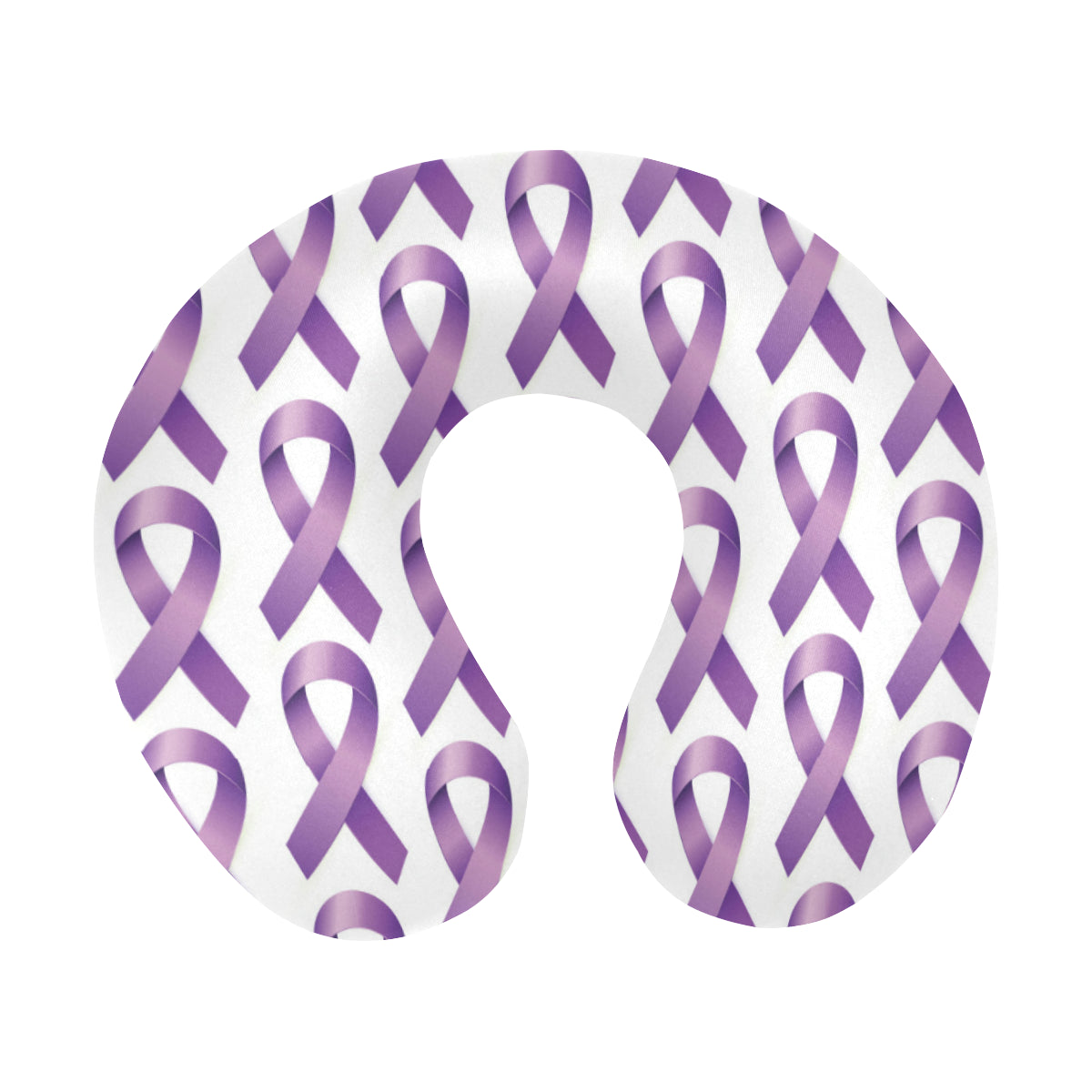 Pancreatic cancer Pattern Print Design A01 U-Shaped Travel Neck Pillow