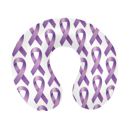 Pancreatic cancer Pattern Print Design A01 U-Shaped Travel Neck Pillow