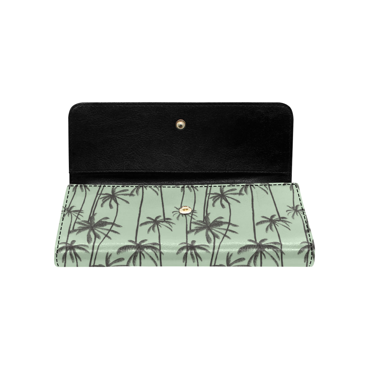 Palm Tree Pattern Print Design A04 Women's Trifold Wallet