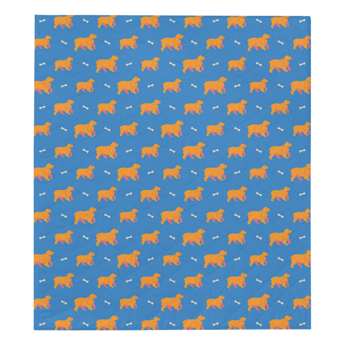 Cocker Pattern Print Design 04 Premium Quilt