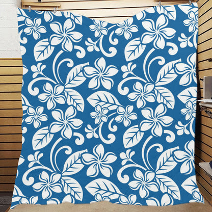 Plumeria Pattern Print Design PM013 Premium Quilt