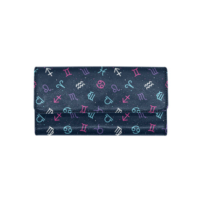 Constellation Pattern Print Design 04 Women's Trifold Wallet