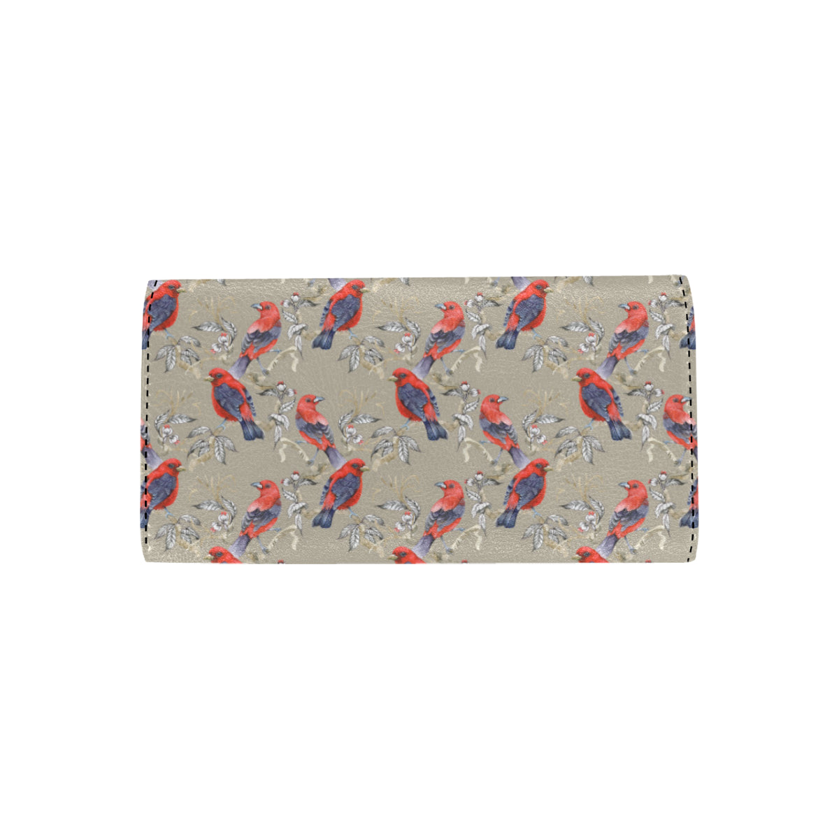 Birds Pattern Print Design 05 Women's Trifold Wallet