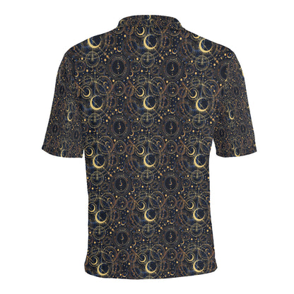 Celestial Pattern Print Design 04 Men Polo Shirt
