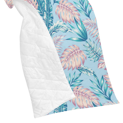 Tropical Flower Pattern Print Design TF01 Premium Quilt