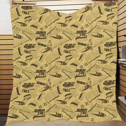 Book Pattern Print Design 02 Premium Quilt